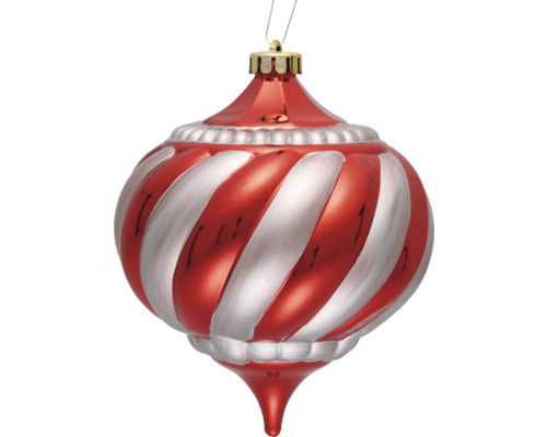 Décoration de sapin de Noël décorative avec motif rayé