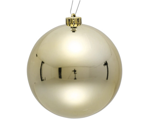 Goldene Weihnachtskugel zum Aufhängen