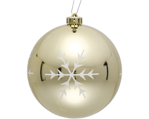 Christbaumkugel mit Schneeflockenmuster