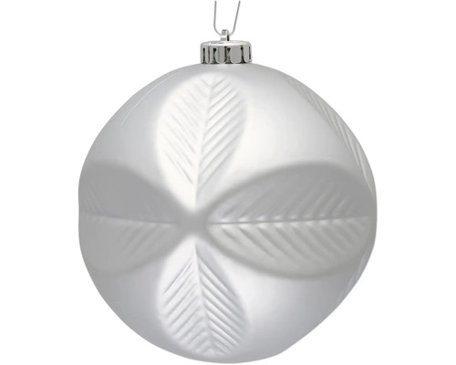 Boule de Noël à motif de feuilles à suspendre