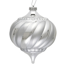 Boule de Noël en verre avec motif en spirale