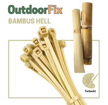 Paquet de serre-câbles clairs pour fixer les tiges de bambou