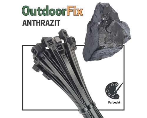 Serre-câbles OutdoorFix, anthracite