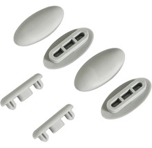 Six patins pour meubles en plastique