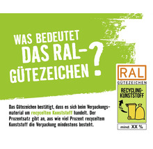 Label de qualité RAL pour plastique recyclé