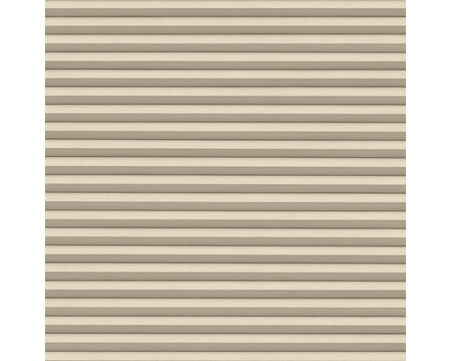 Beige Faltstore mit horizontalen Falten