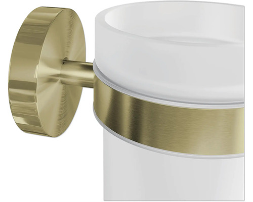 Support mural pour gobelet à brosses à dents avec verre