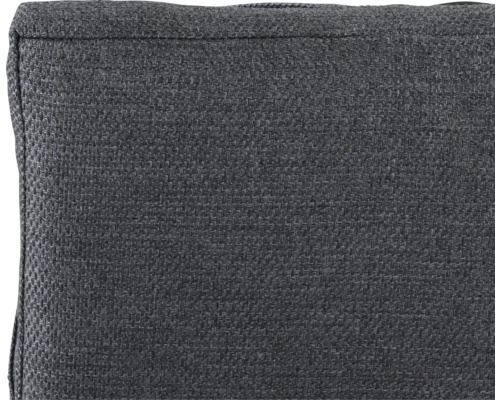 Detailaufnahme eines grauen Möbelstoffes