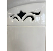 Détail d'un poêle avec découpe décorative