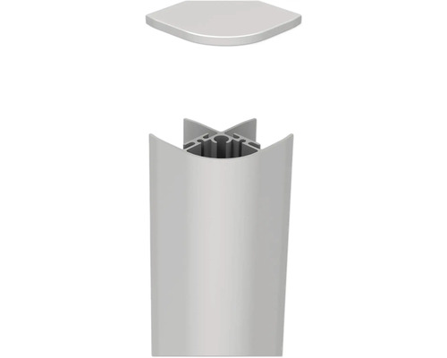 Aluminiumprofil mit Endkappe