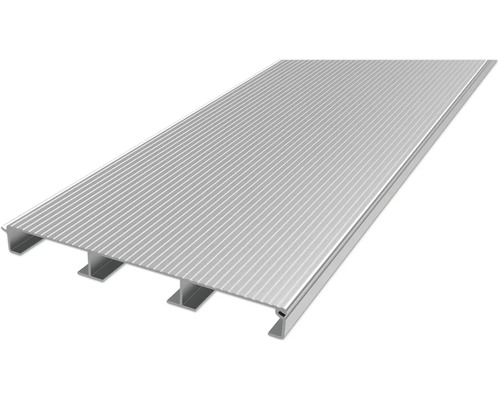 Lame de terrasse en aluminium avec surface rainurée