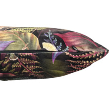 Dekokissen mit Pflanzenmuster und Reißverschluss