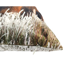 Kissen mit Grasmotiv und Reißverschluss