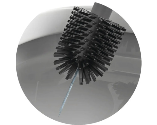 Brosse de toilette dans une salle de bains