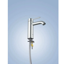 Mitigeur monocommande pour montage sur lavabo avec flexibles de raccordement