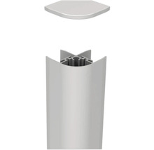 Étagère d''angle avec profilé en aluminium