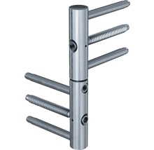 Porte d'entrée EcoStar ISOPRO IP 410 S 1100 x 2100 mm droite RAL 9007 aluminium gris mat avec ensemble de ferrures, poignée barre en acier inoxydable, cylindre profilé de sécurité avec 5 clés-thumb-5