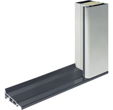 Porte d'entrée EcoStar ISOPRO Secur IPS 020S 1100 x 2100 mm droit RAL 9016 blanc signalisation avec ensemble de ferrures, poignée barre en acier inoxydable, cylindre profilé de sécurité avec 5 clés-thumb-1