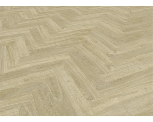 Sol avec décor bois clair en motif à chevrons