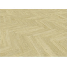 Parquet posé en motif à chevrons