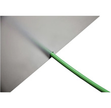 Profilé en aluminium avec joint en caoutchouc vert