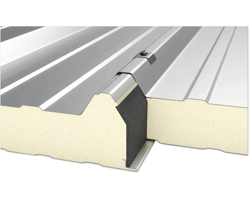 Panneau sandwich pour toits avec fixation