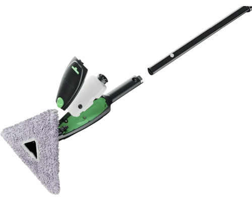 Nettoyeur vapeur avec pied triangulaire en microfibre et manche amovible