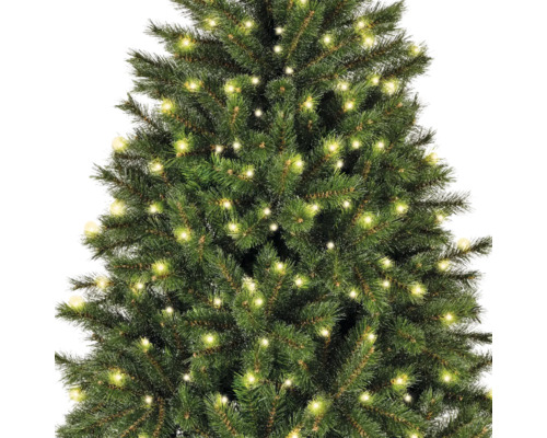 Arbre de Noël décoré avec des lumières