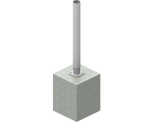 Pfostenträger mit Betonfundament
