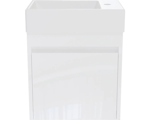 Meuble sous-lavabo blanc avec tiroir