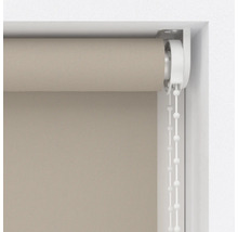 Beige Fensterrollo mit Kettenzug