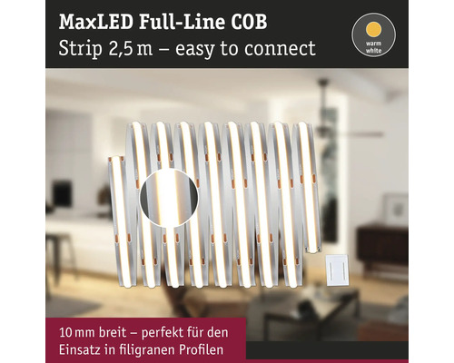 MaxLED Full-Line COB Lichtstreifen, 2,5 m lang