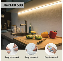 MaxLED 500 LED-Streifen zur Küchenbeleuchtung mit Gemüsedekoration und Spüle