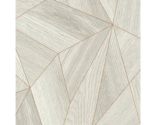 Papier peint avec motif géométrique imitation bois