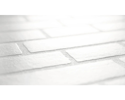 Nahaufnahme einer weißen Backsteintapete