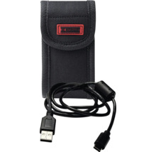 Sacoche noire avec câble USB