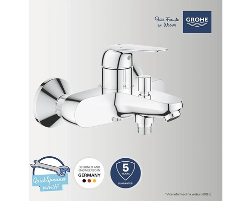 Mitigeur de douche apparent Grohe avec QuickSpanner