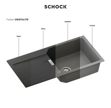 Évier Schock en Cristalite en différentes couleurs