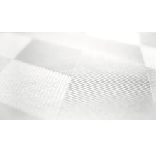 Gros plan d''un tissu textile blanc à motif en damier