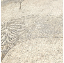 Gros plan d''un papier peint avec motif de feuilles