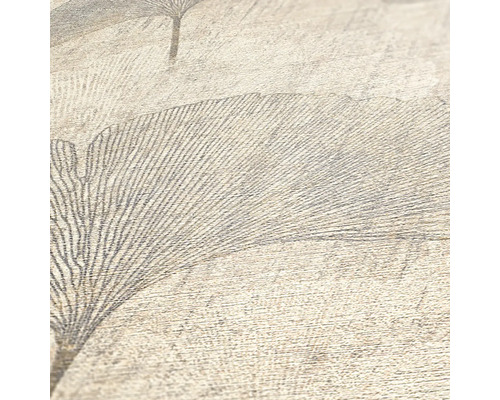 Gros plan d''un papier peint avec motif de feuilles