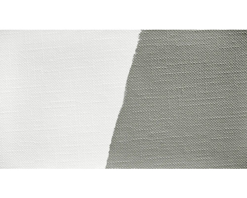 Nahaufnahme von zwei Stoffmustern mit unterschiedlichen Texturen