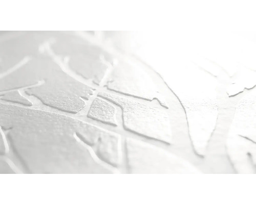 Nahaufnahme einer weißen Strukturtapete.