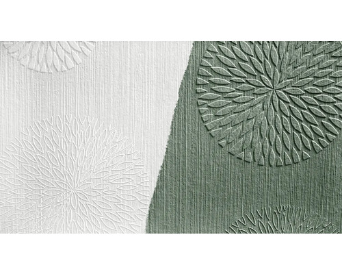 Gemusterte Tapete mit floralem Motiv