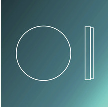 Symbole de l''épaisseur de paroi et du diamètre