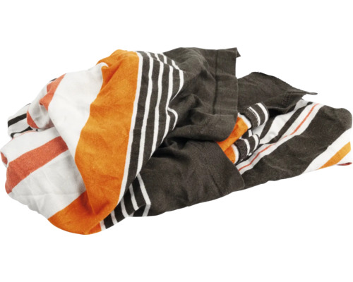 Pelote de chiffons textiles à rayures