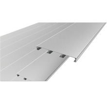 Lames de terrasse en aluminium avec surface rainurée