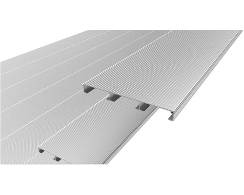 Lames de terrasse en aluminium avec surface rainurée