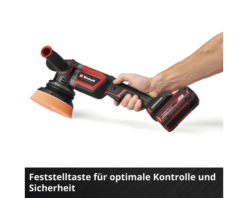Einhell Akku-Poliermaschine mit Hand
