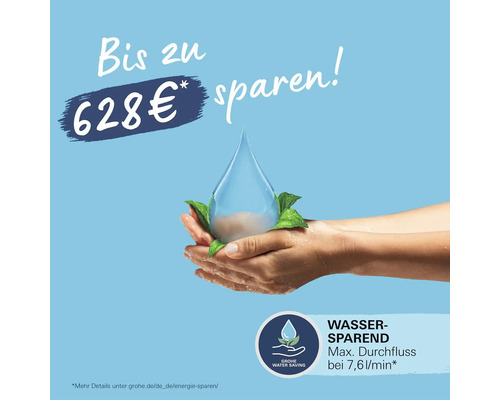 Économisez jusqu''à 628 euros. Économie d''eau. Débit maximal de 7,61 litres par minute.